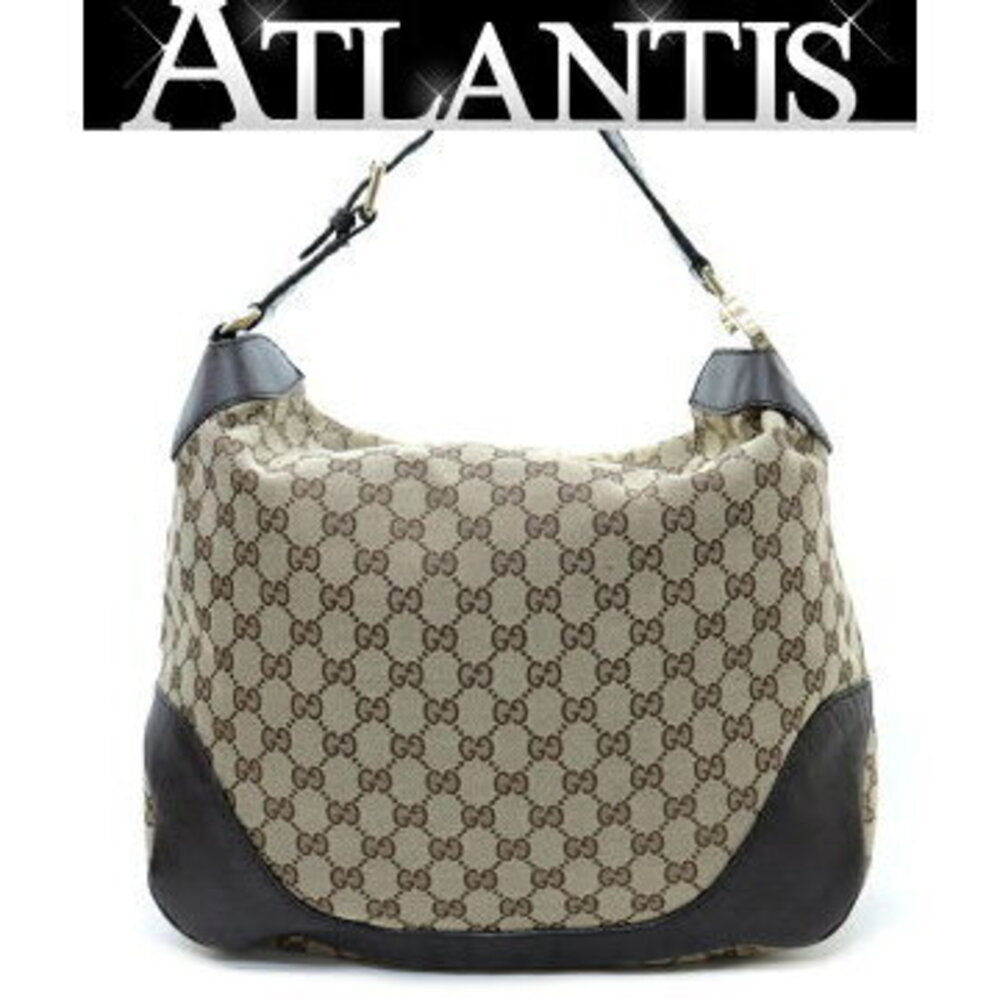 Gucci One Shoulder Hobo Bag GG Canvas